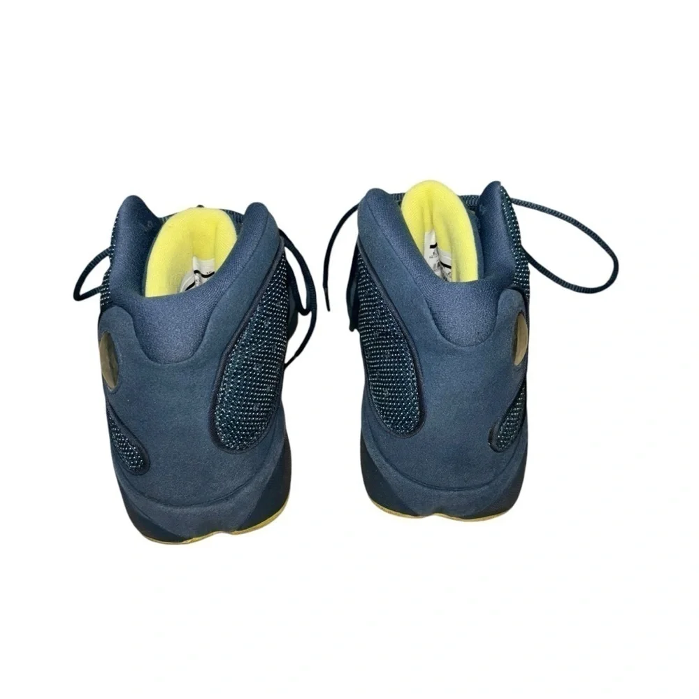 Air Jordan 13 Size 6.5Y Retro Squadron Blue Basketball Shoes Style # 414574-405